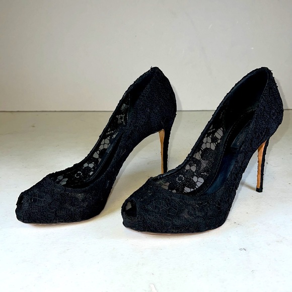 DOLCE & GABBANA HIGH HEEL LACED PUMPS - Picture 2 of 11